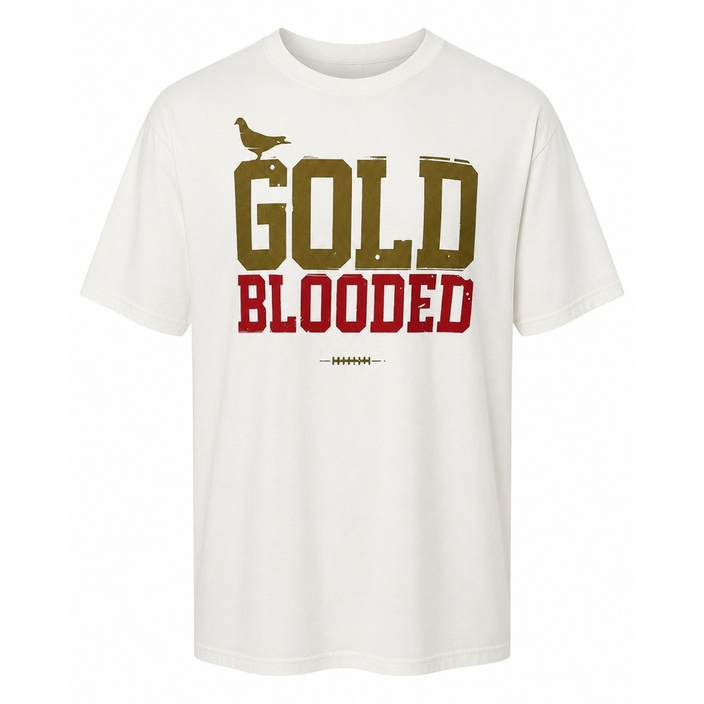 Adapt San Francisco Gold Blooded Graphic T-Shirt White Mens XL SF Football